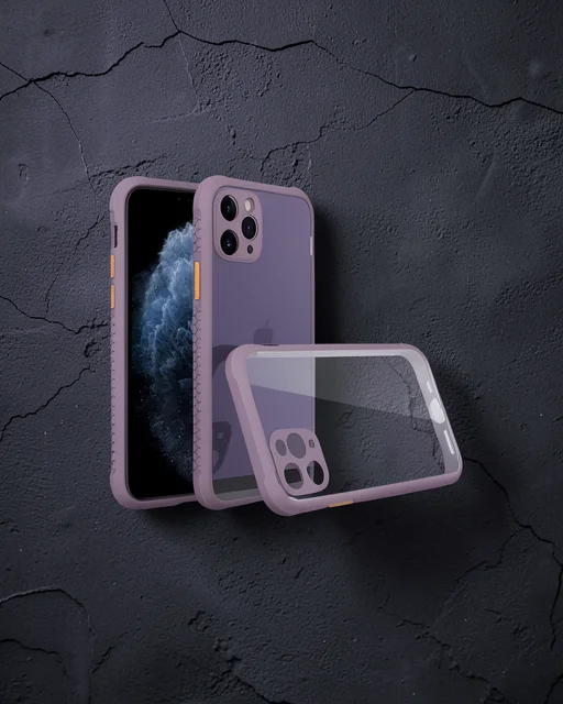 Apple İphone 11 Pro Kılıf Miami Şeffaf Silikon - Açık Mor