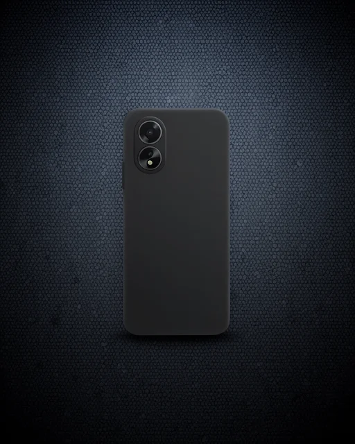 Oppo A38 Kılıf First Silikon - Siyah