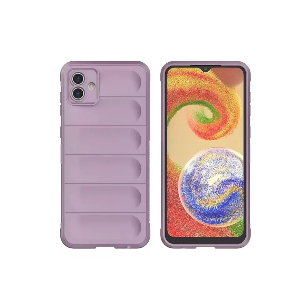 Samsung Galaxy A05 Kılıf Optimum Silikon - Mor görsel 2