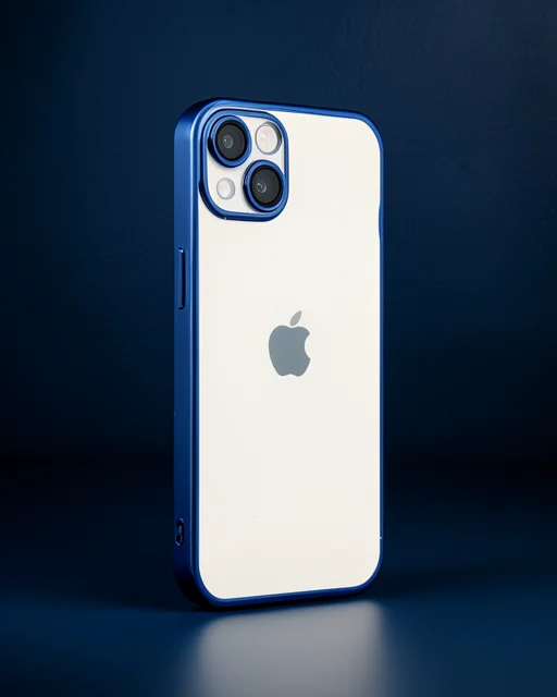 Apple İphone 13 Kılıf Razer Lensli Silikon - Açık Mavi