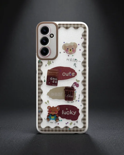 Samsung Galaxy A05s Kılıf Sweet Desenli Silikon Kapak - Şeffaf