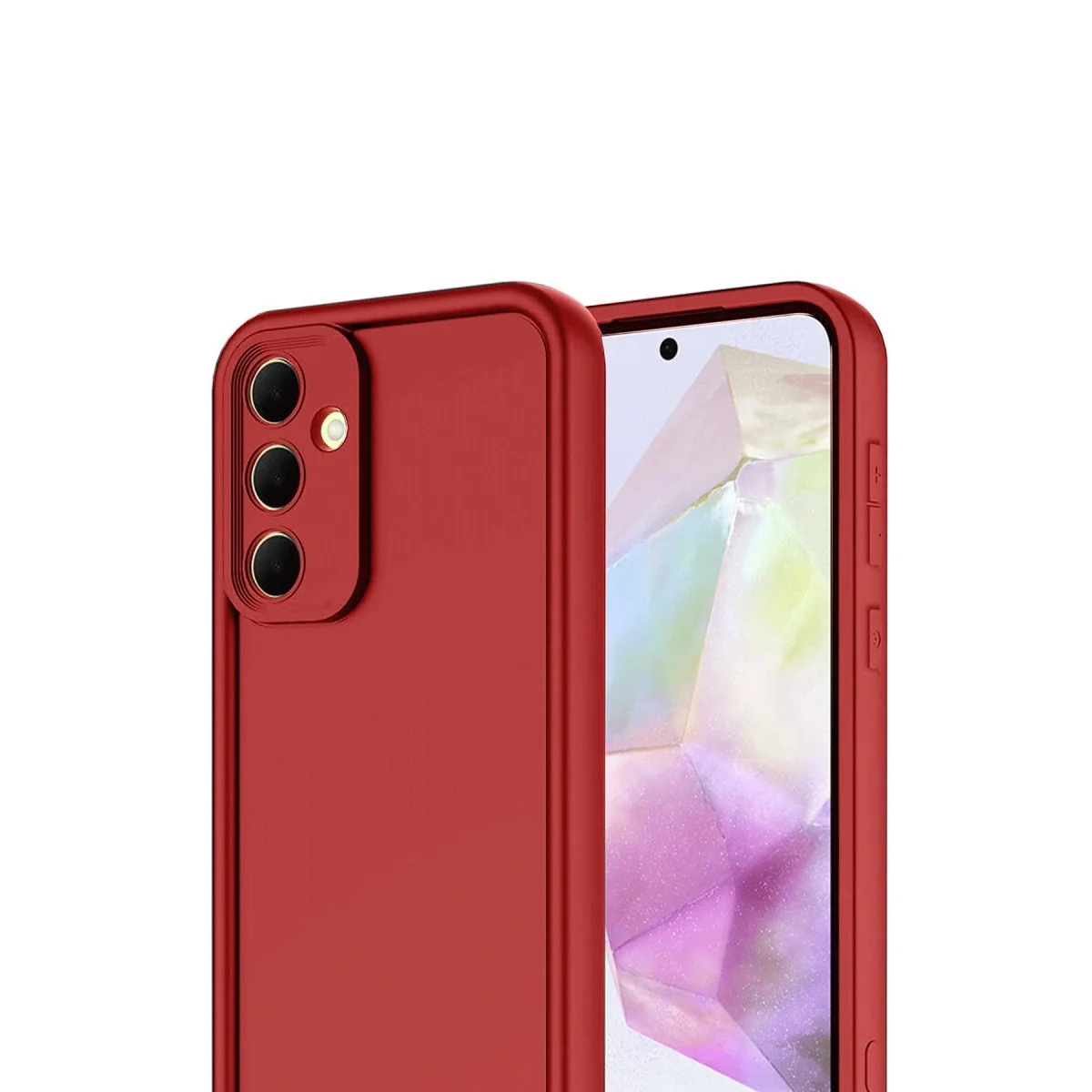Samsung Galaxy A17 5g Viera Silikon - Kırmızı görsel 2