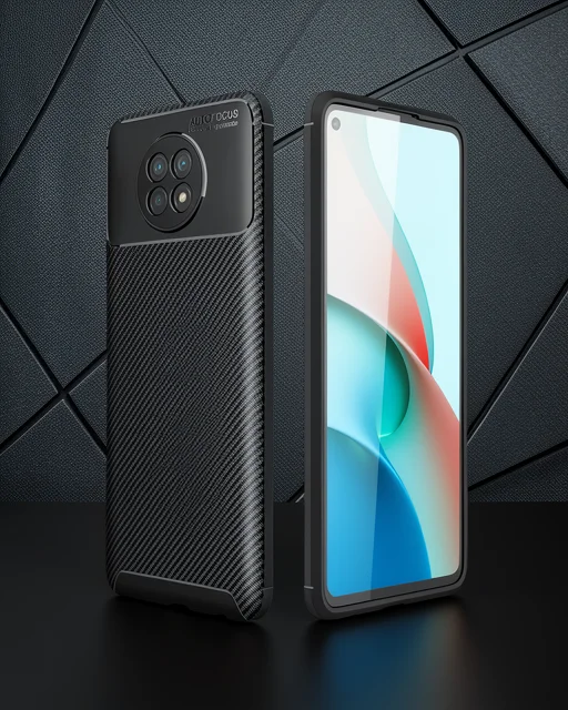 Xiaomi Redmi Note 9 5g Kılıf Auto Focus Karbon Kapak - Siyah