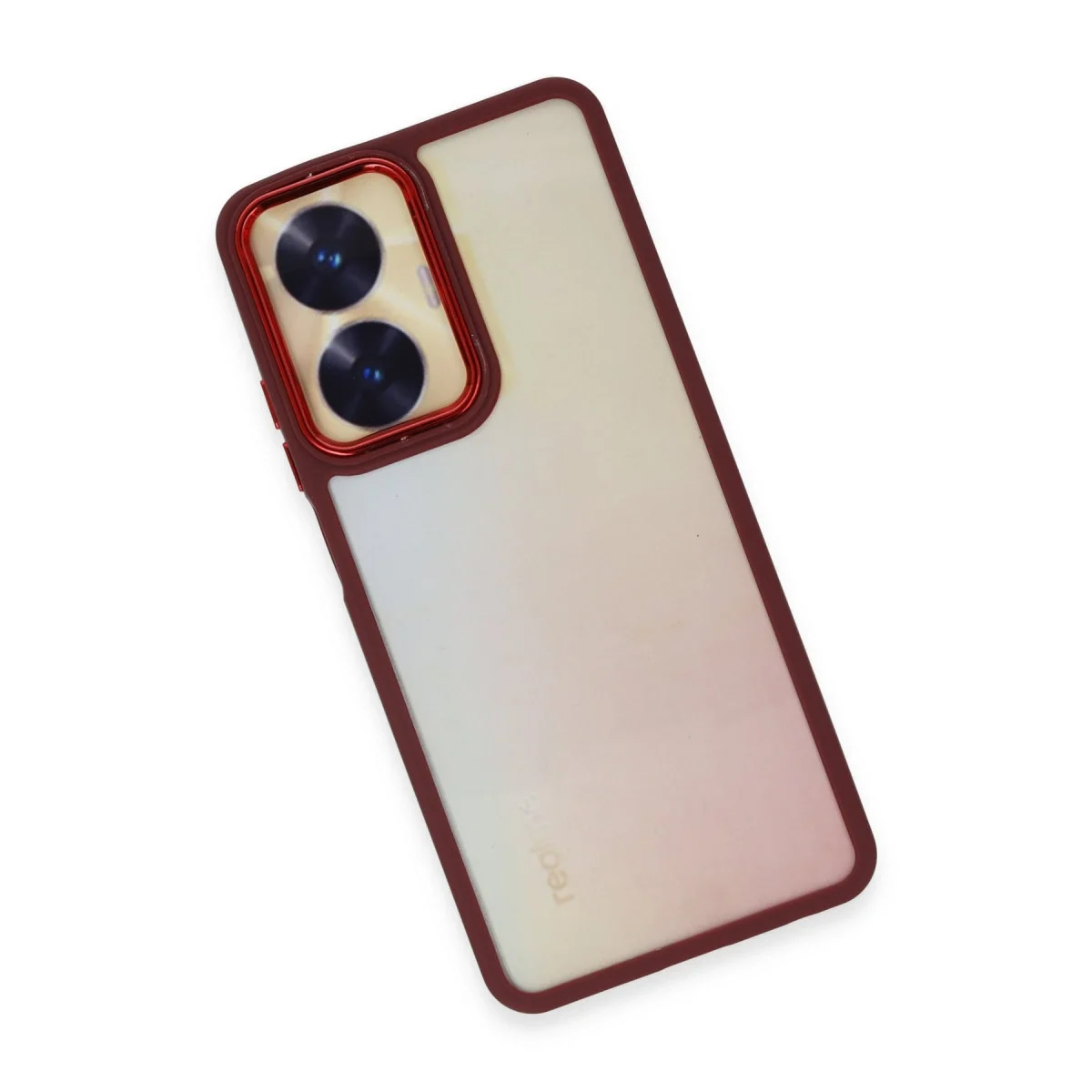 Realme C55 Kılıf Dora Kapak - Kırmızı görsel 4