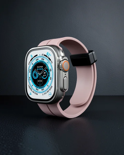 Apple Watch 38mm Kr412 Elegance Stylısh Kordon (saat Değildir) - Pudra