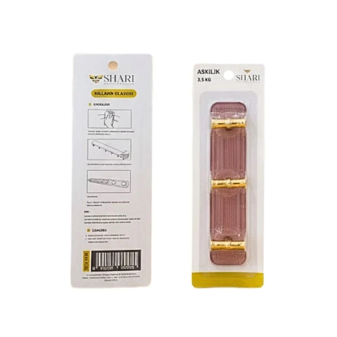 kakristal 3'li Yapışkanlı Askı