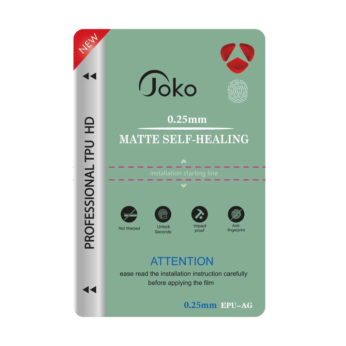 Joko TPU 0.25MM HD Makine Auto Repair Mat Ekran Koruyucu görsel 3