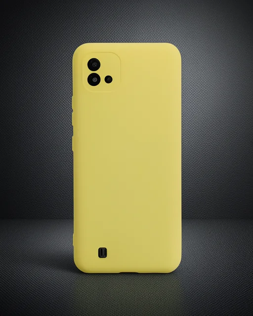 Realme C11 2021 Kılıf Nano İçi Kadife Silikon - Sarı