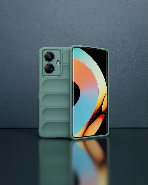 Realme 10 Pro 5g Kılıf Optimum Silikon - Koyu Yeşil