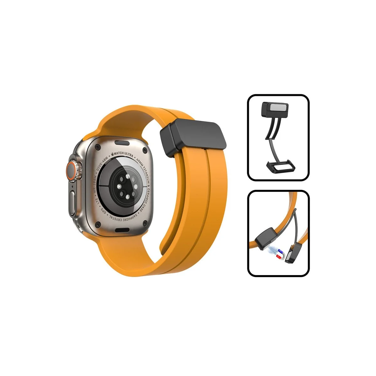 Apple Watch 38mm Kr412 Elegance Stylısh Kordon (saat Değildir) - Kırmızı görsel 7
