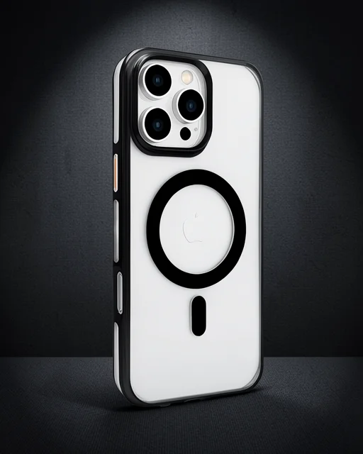 Joko Apple İphone 16 Pro Max Gleam Pc Sert Magsafe Kılıf - Şeffaf-siyah