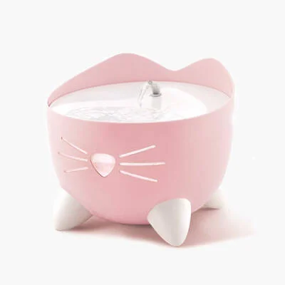 Pixi Fountain Led Seviye Göstergeli Otomatik Kedi Su Sebili 2 Lt Pembe