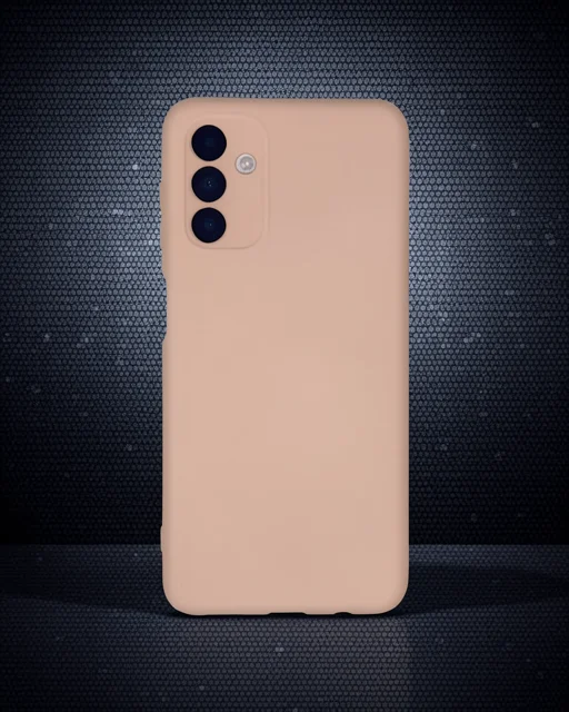 Samsung Galaxy A04s Kılıf Nano İçi Kadife Silikon - Pudra