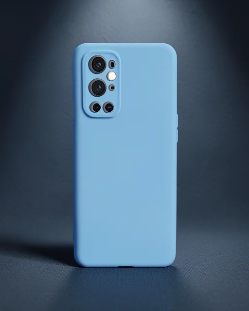 One Plus 9 Pro Kılıf Nano İçi Kadife Silikon - Mavi