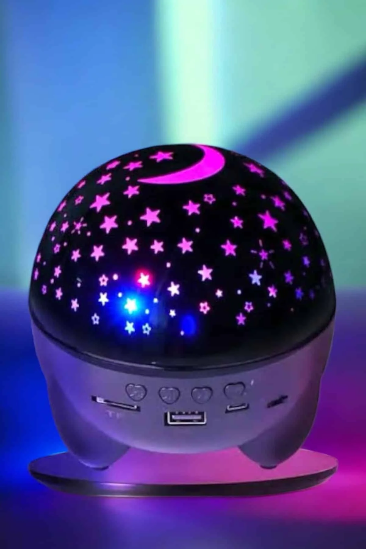 Gökyüzü Temalı Bluetooth Ve Hoparlörlü Şarjlı Çocuk Gece Lambası görsel 5