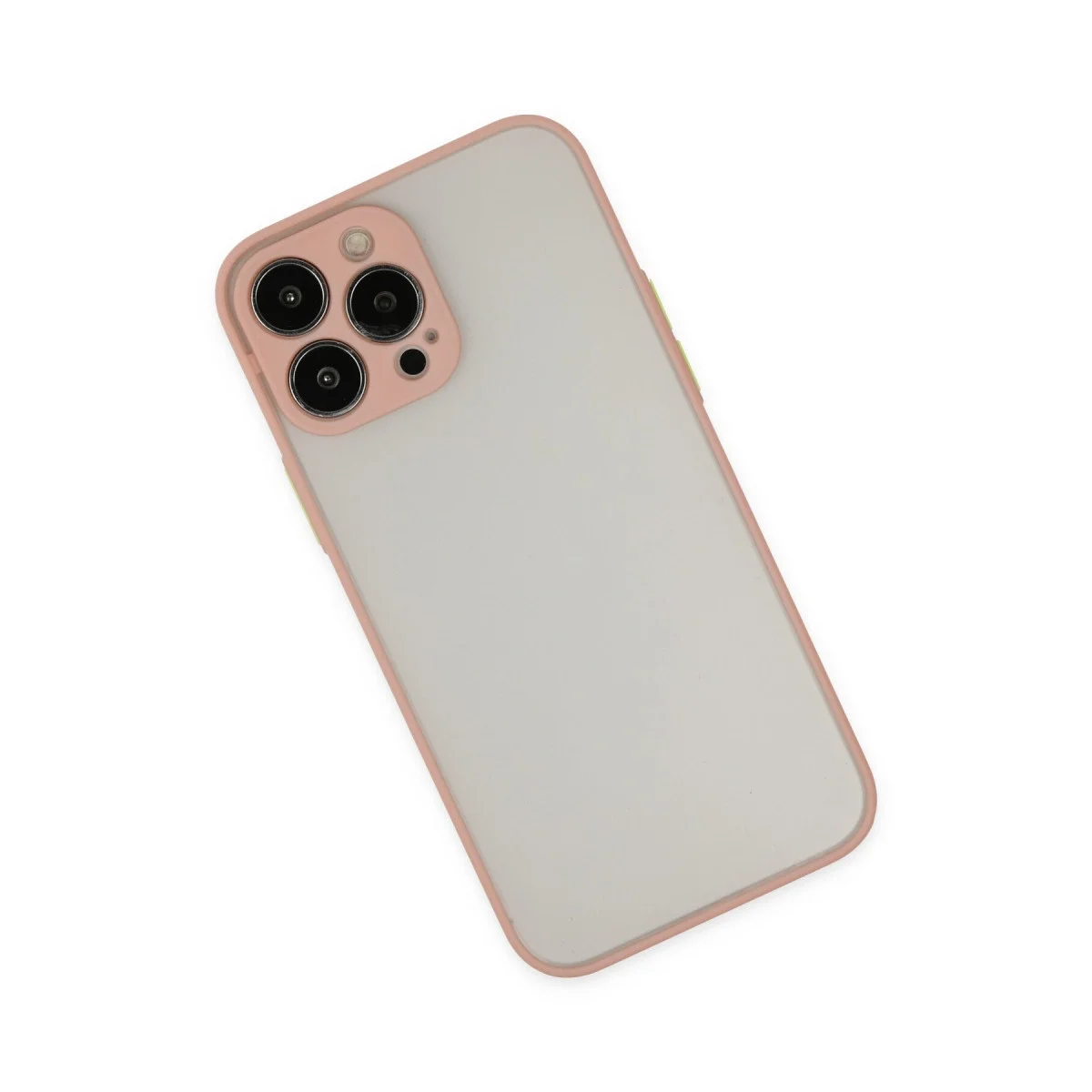 Apple İphone 15 Pro Kılıf Montreal Silikon Kapak - Pembe görsel 3