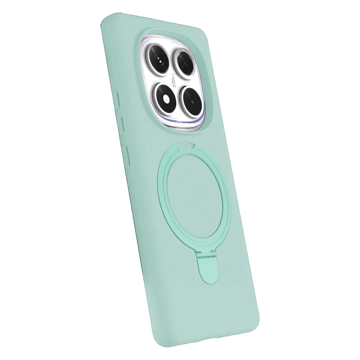 Xiaomi Redmi Note 14 Pro 4G Regal Magsafe Standlı Kapak - Su Yeşili görsel 2