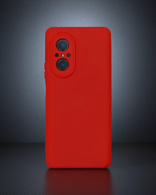 Huawei Nova 9 Se Kılıf Nano İçi Kadife Silikon - Kırmızı