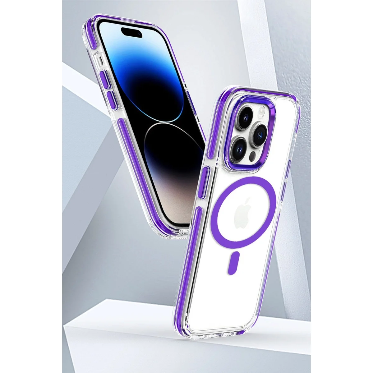 Joko Apple İphone 15 Pro Max Bella Magsafe Kapak - Derin Mor görsel 8
