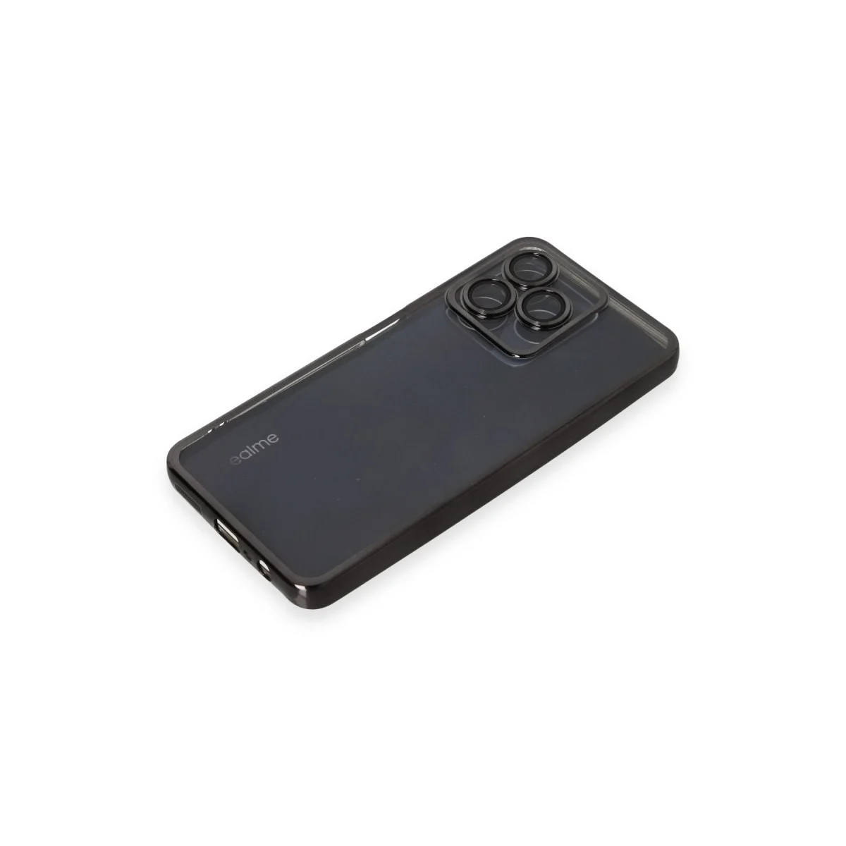 Realme C53 Kılıf Razer Lensli Silikon - Siyah görsel 4