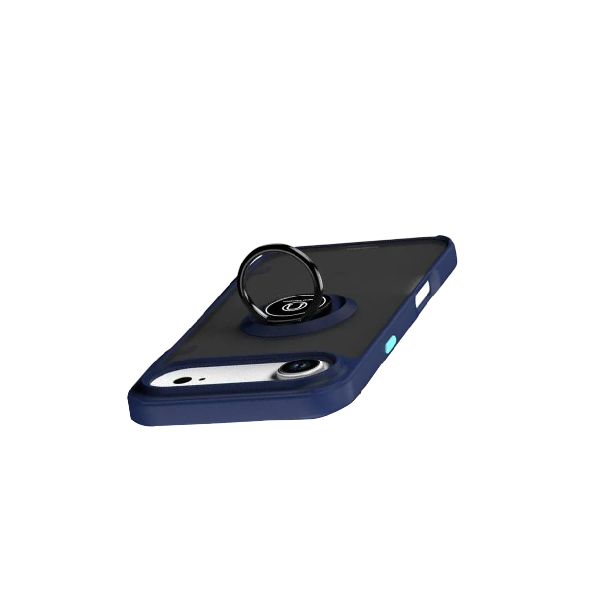 Apple iPhone 17 Air Montreal Yüzüklü Silikon Kapak - Lacivert görsel 4