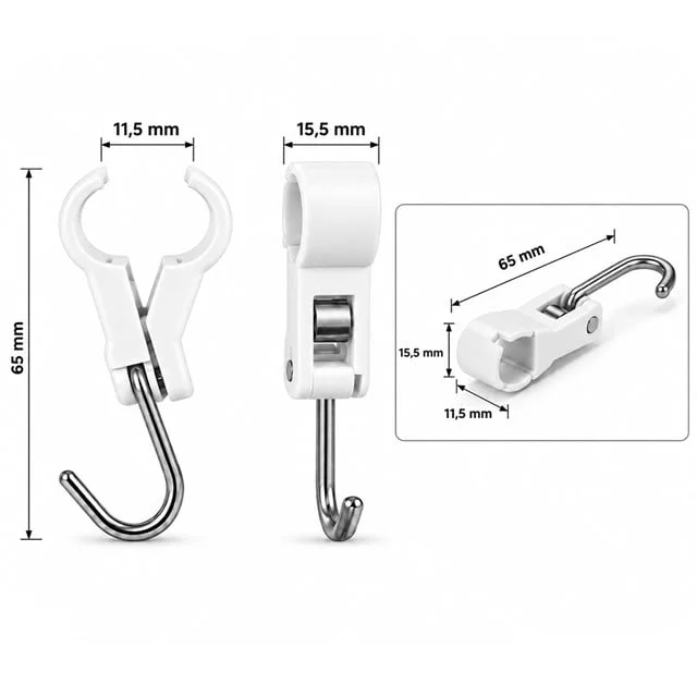 SN-38120 Yuvarlak Kelepçe Askı 65x11.5x15.5mm 4’lü Paket görsel 2
