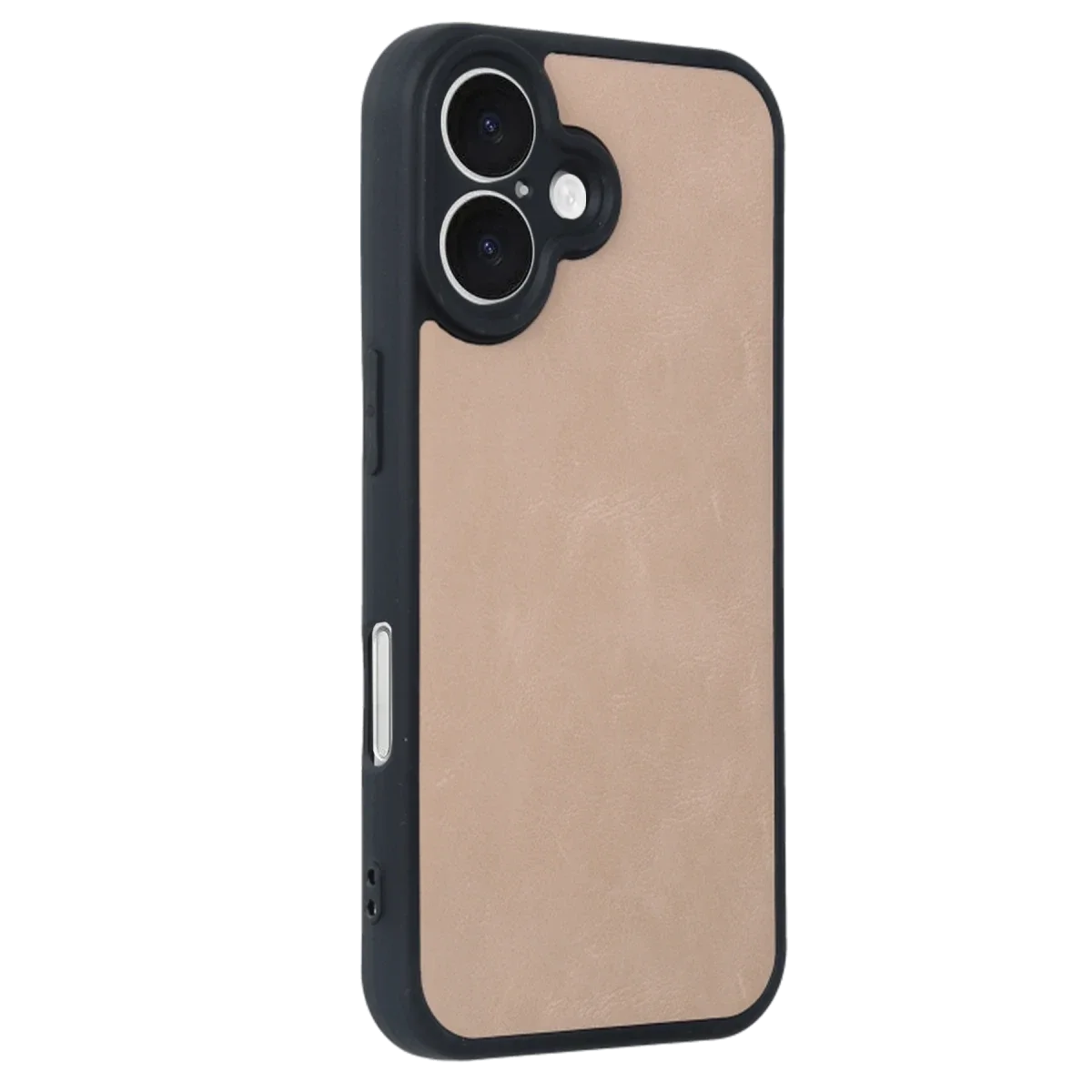 Apple iPhone 16 Kılıf Aras Deri Kapak - Pudra görsel 2