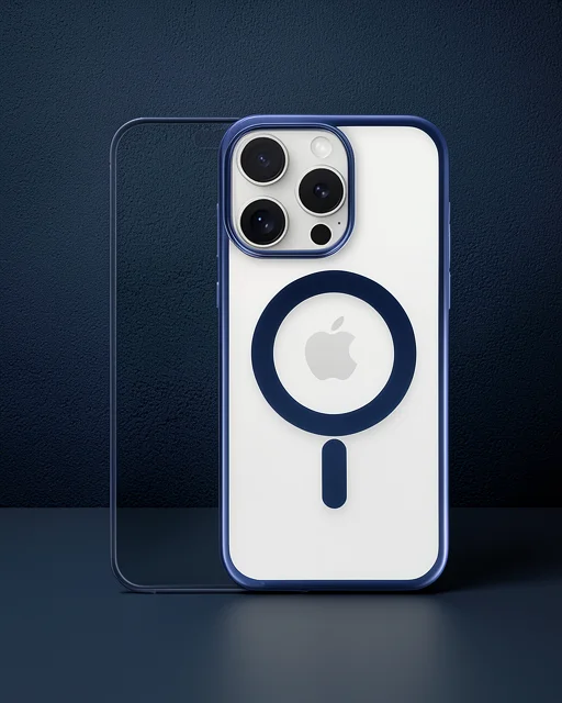 Apple İphone 15 Pro Max Kılıf Erozi Magsafe Kapak - Lacivert