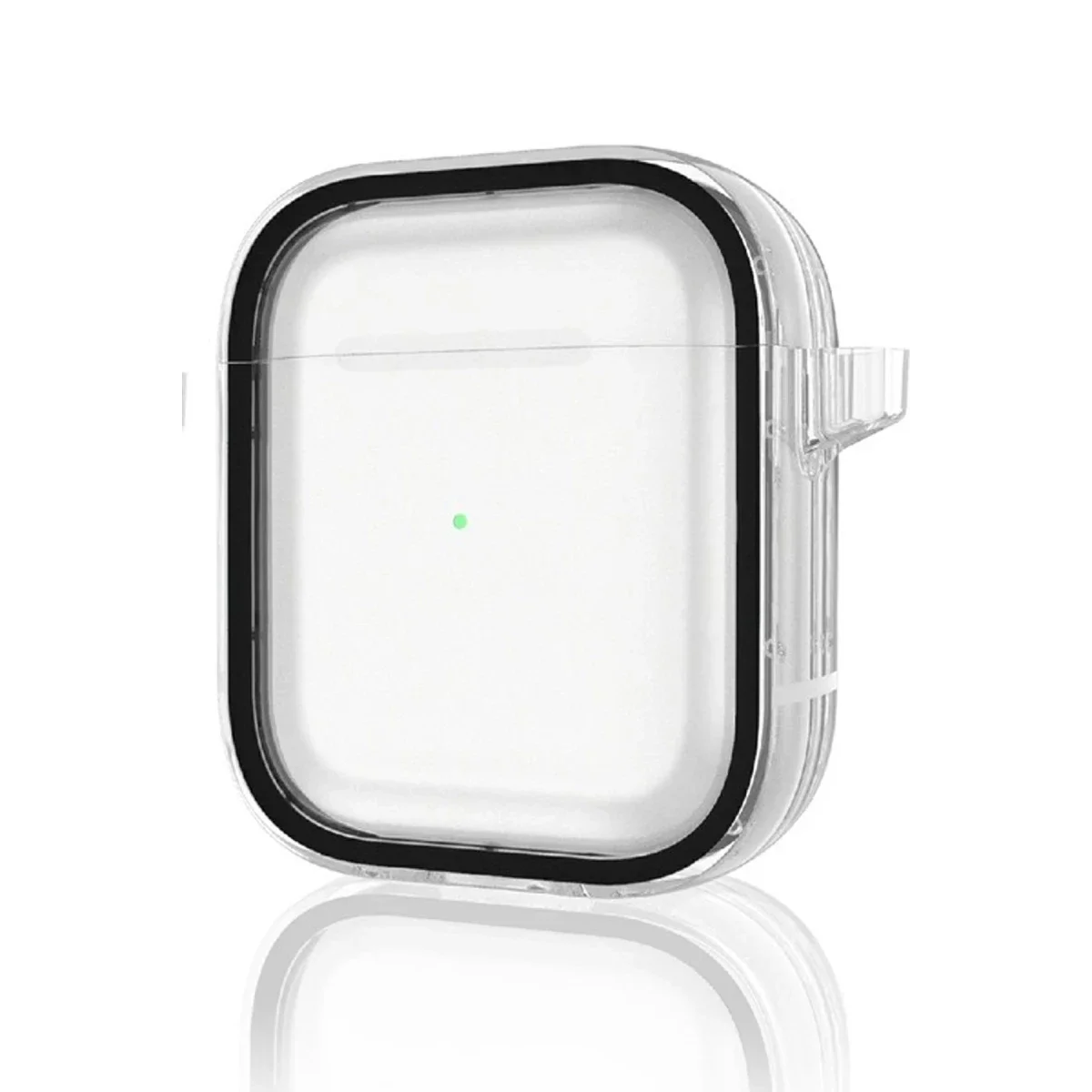 Movenchy Apple Airpods 4 (4.nesil)/Airpods 5 (5.Nesil) Shiny Şeffaf Kılıf - Siyah