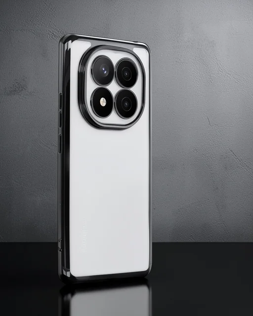 Xiaomi Redmi Note 14 Pro 4g Kılıf Razer Lensli Silikon - Siyah