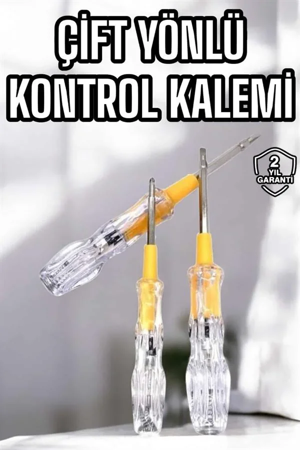 Çift Taraflı Elektrik Kontrol Kale Şeffaf Tornavida görsel 2