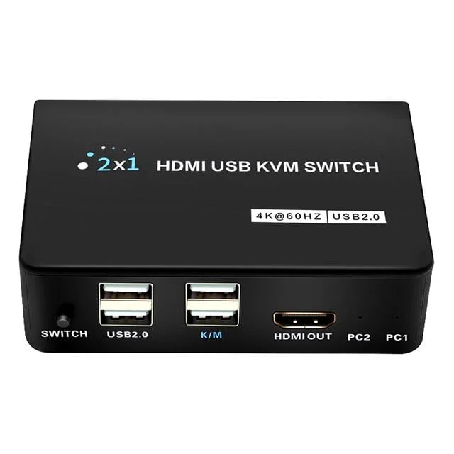 PM-11789 4K Hd Usb Kvm Switch 2x1 görsel 5