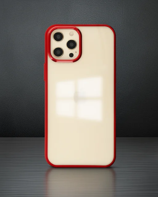 Apple İphone 12 Pro Max Kılıf Element Silikon - Kırmızı