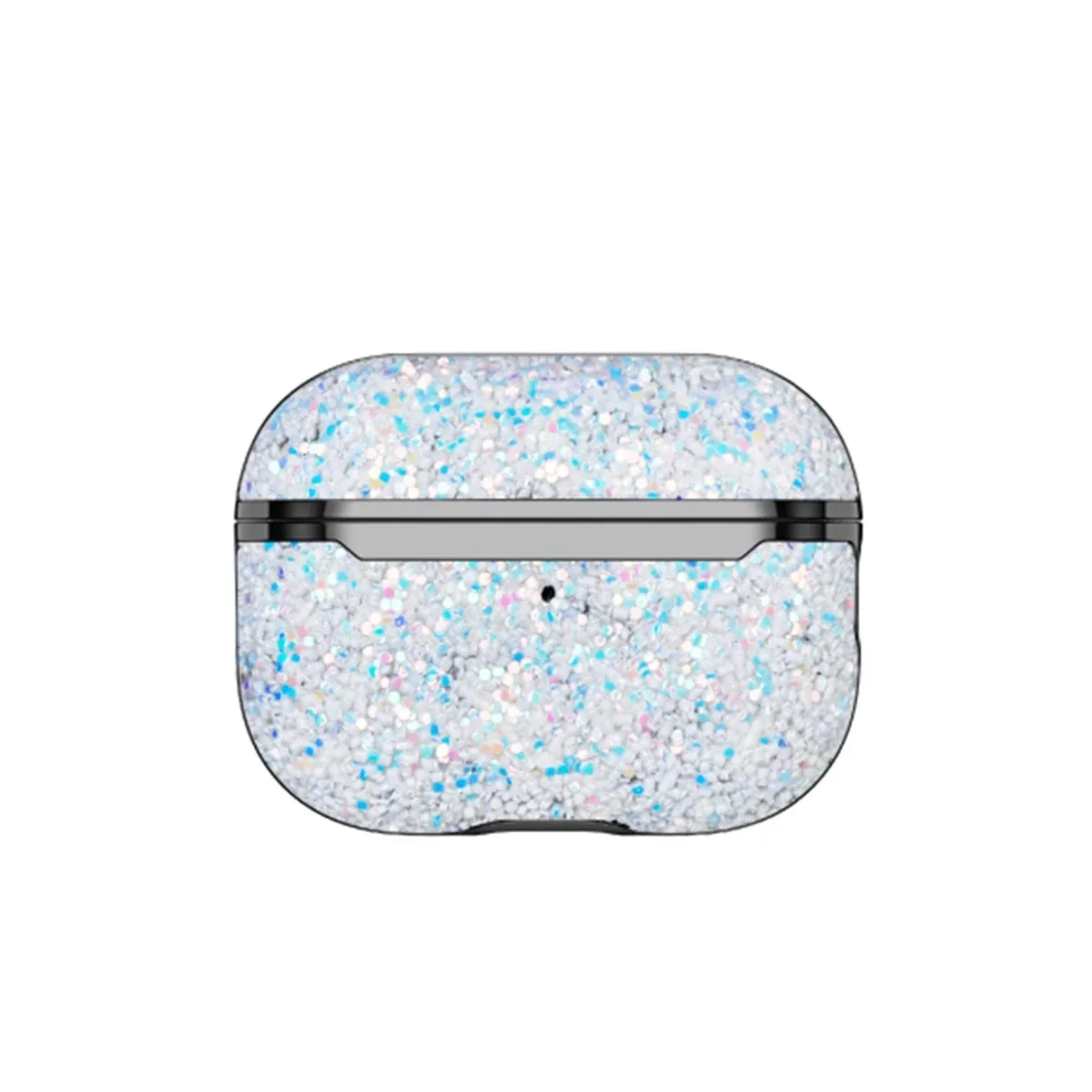 Onegif Apple Airpods Pro 2 (2.nesil) Bright Simli Airpods Kapak - Gümüş görsel 2