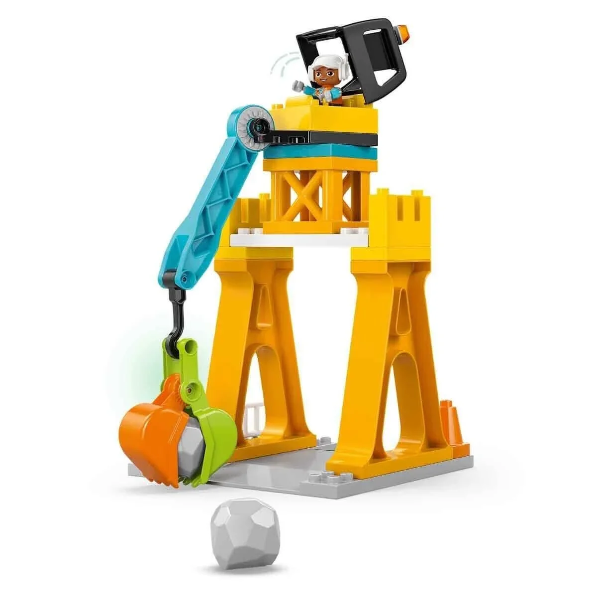 10476 Lego Duplo İnşaat Sahası ve Araçları 84 parça +3 yaş görsel 5