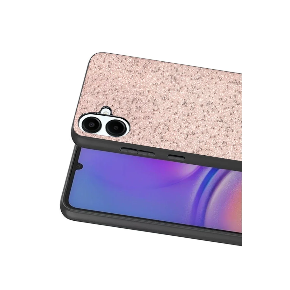Onegif Samsung Galaxy A07 4G Bright Simli Kapak - Pembe görsel 3
