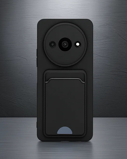 Xiaomi Redmi A3 4g Kılıf Kelvin Kartvizitli Silikon - Siyah