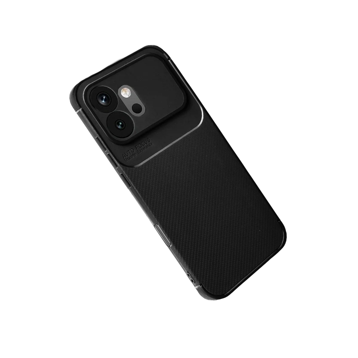 Huawei Honor 600 Auto Focus Karbon Kapak - Siyah görsel 3