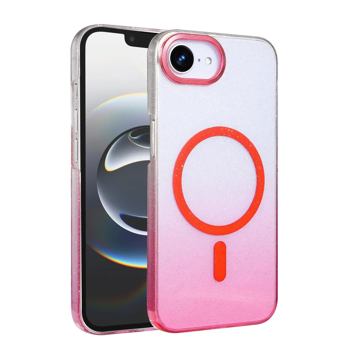 Apple iPhone 16E Glossy Magsafe Kapak - Pembe