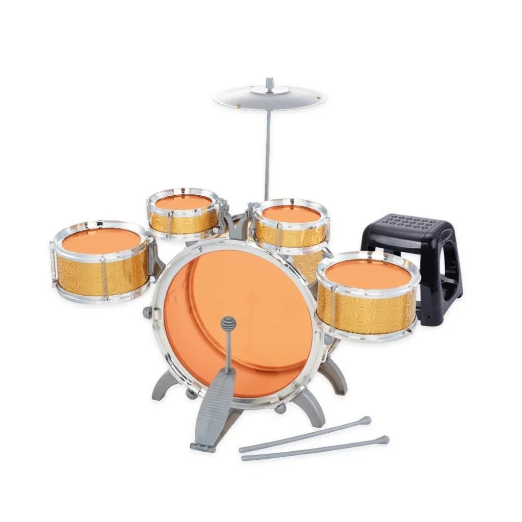 1080080 Davul Set - Jazz Drum / 5 adet Davul, Zil ve Tabure / +3 yaş görsel 2