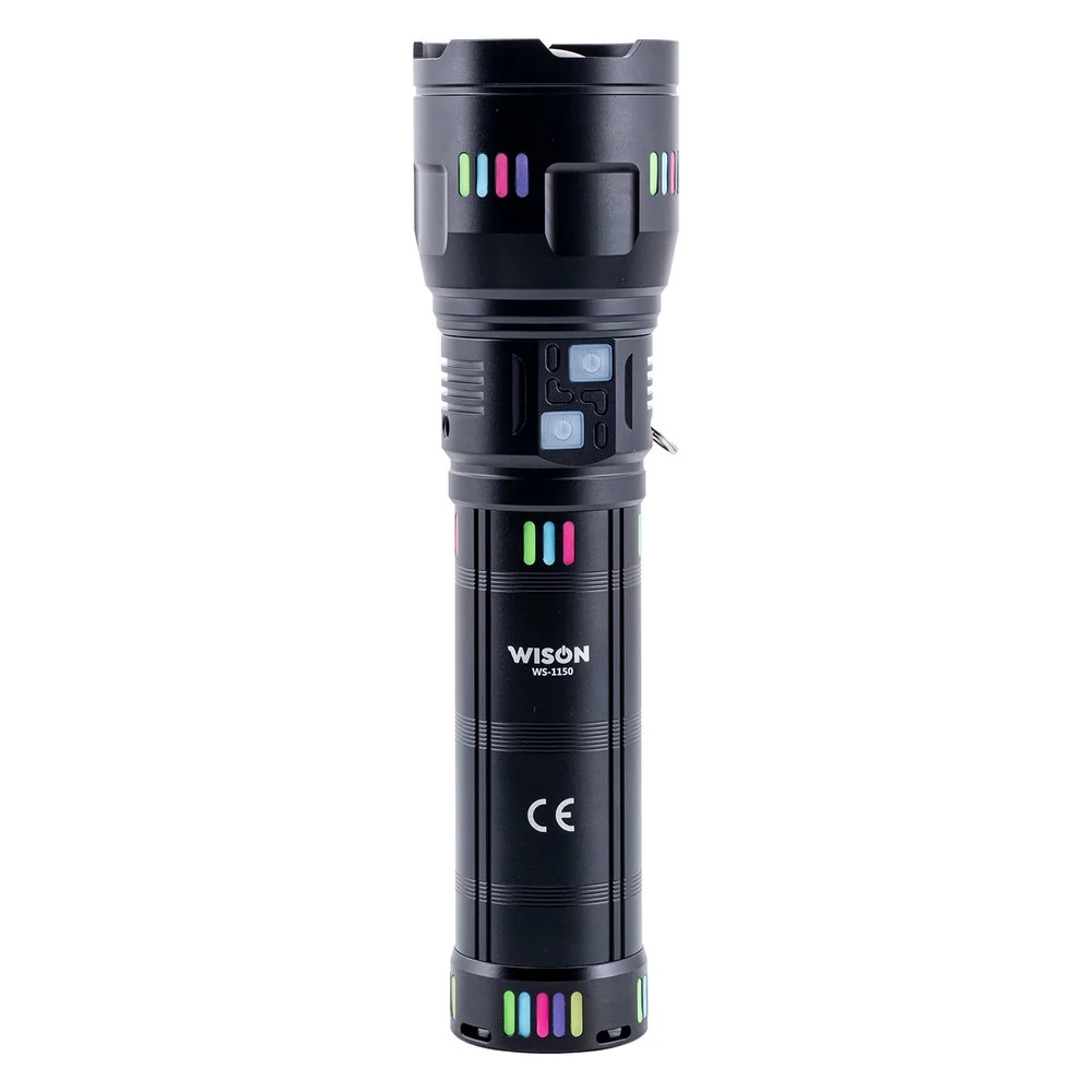 WS-1150 Uzun Menzilli 60 Watt 5500 Lümen Profesyonel Güçlü El Feneri