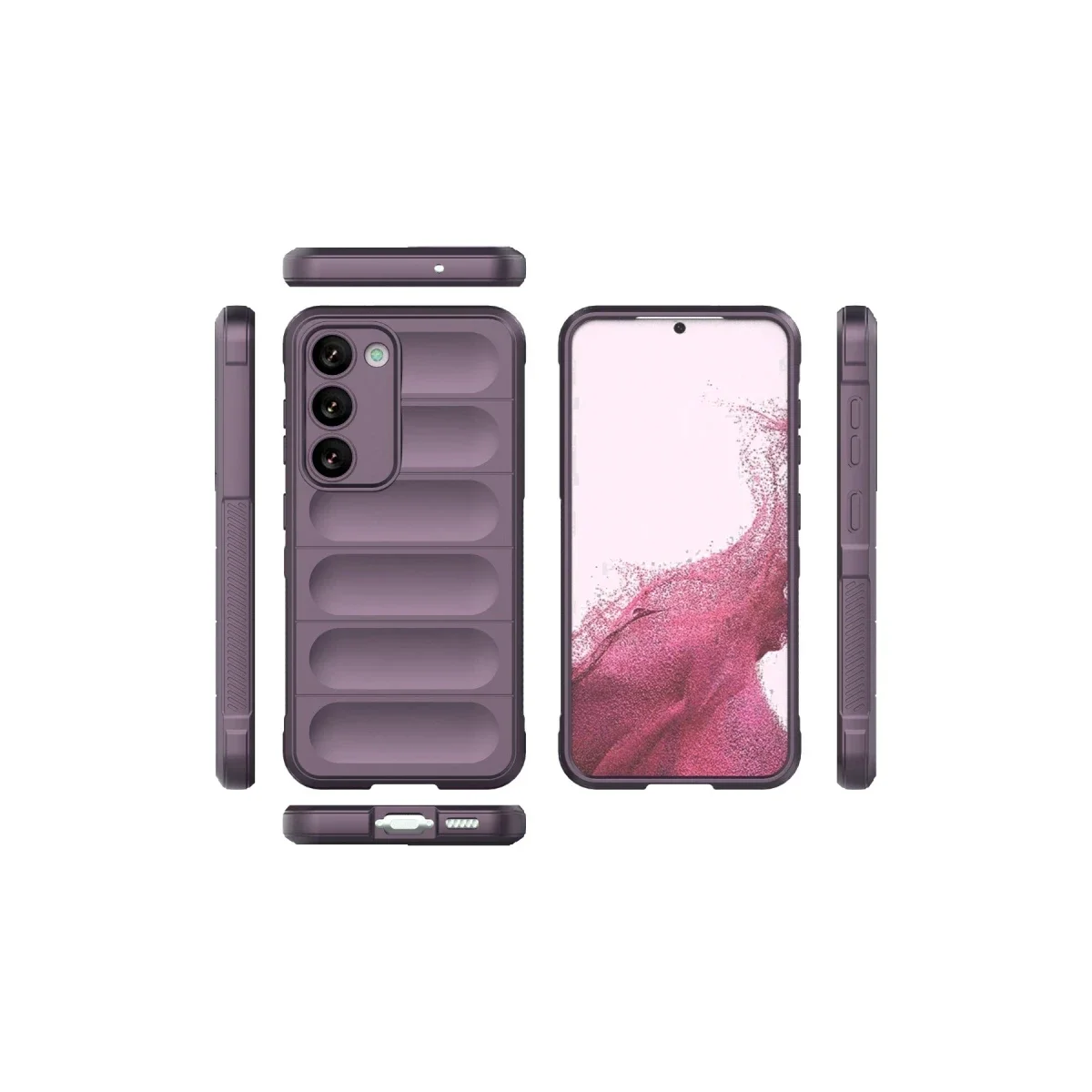 Samsung Galaxy S23 Plus Kılıf Optimum Silikon - Mor görsel 3