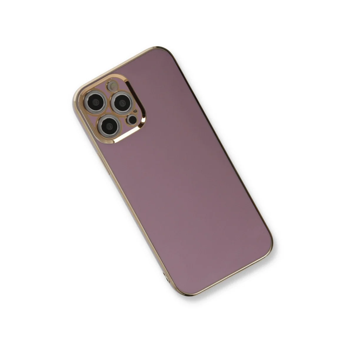 Apple İphone 12 Pro Max Kılıf Volet Silikon - Mor görsel 2