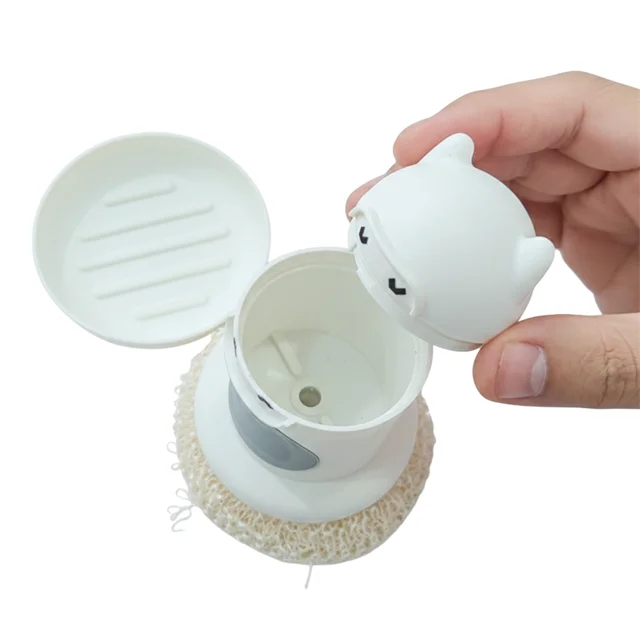 SN-29190 Ninja Tasarımlı Deterjan Hazneli Mutfak Bulaşık Fırçası görsel 4