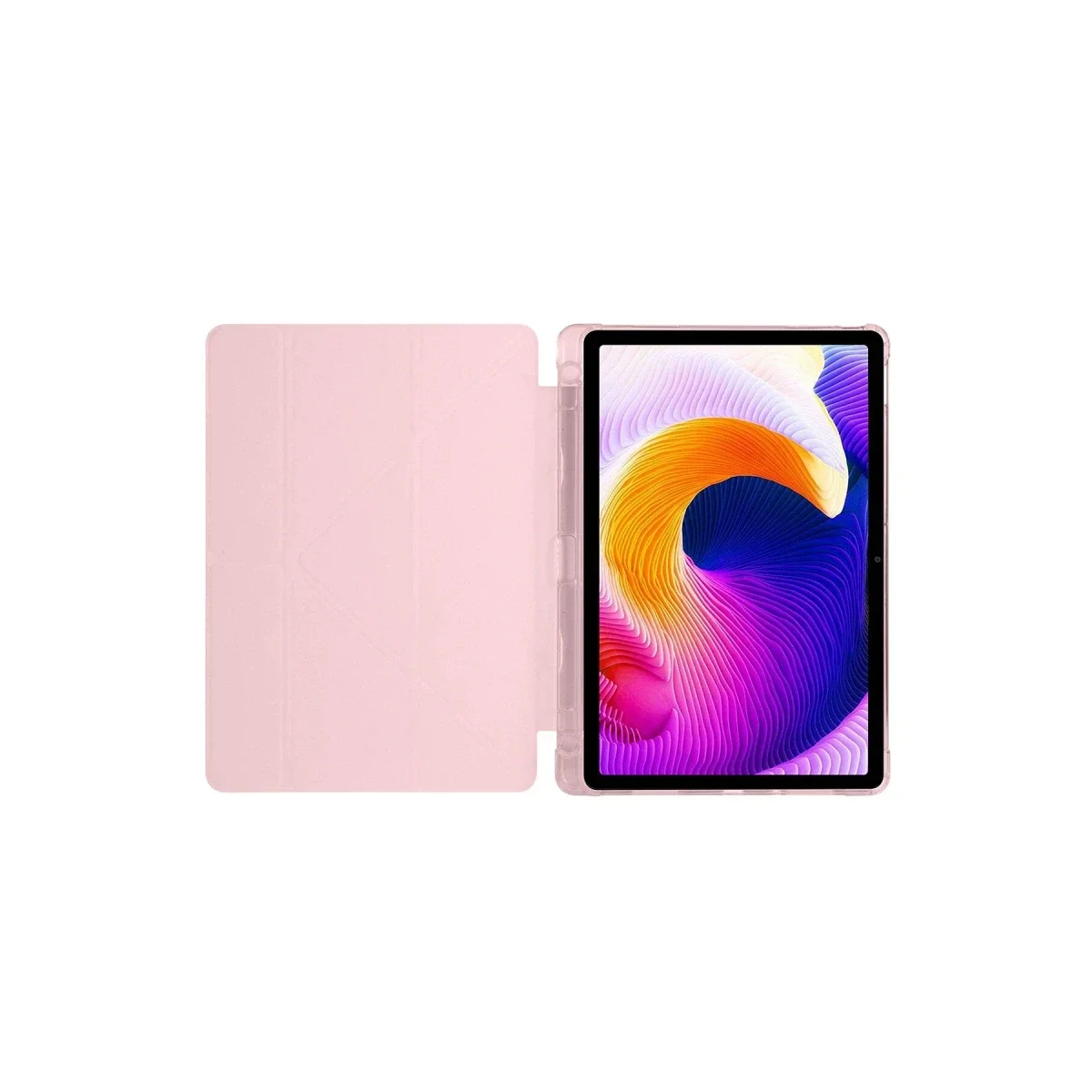 Xiaomi Redmi Pad SE 4G Kılıf Kalemlikli Mars Tablet Kılıfı - Rose Gold görsel 2