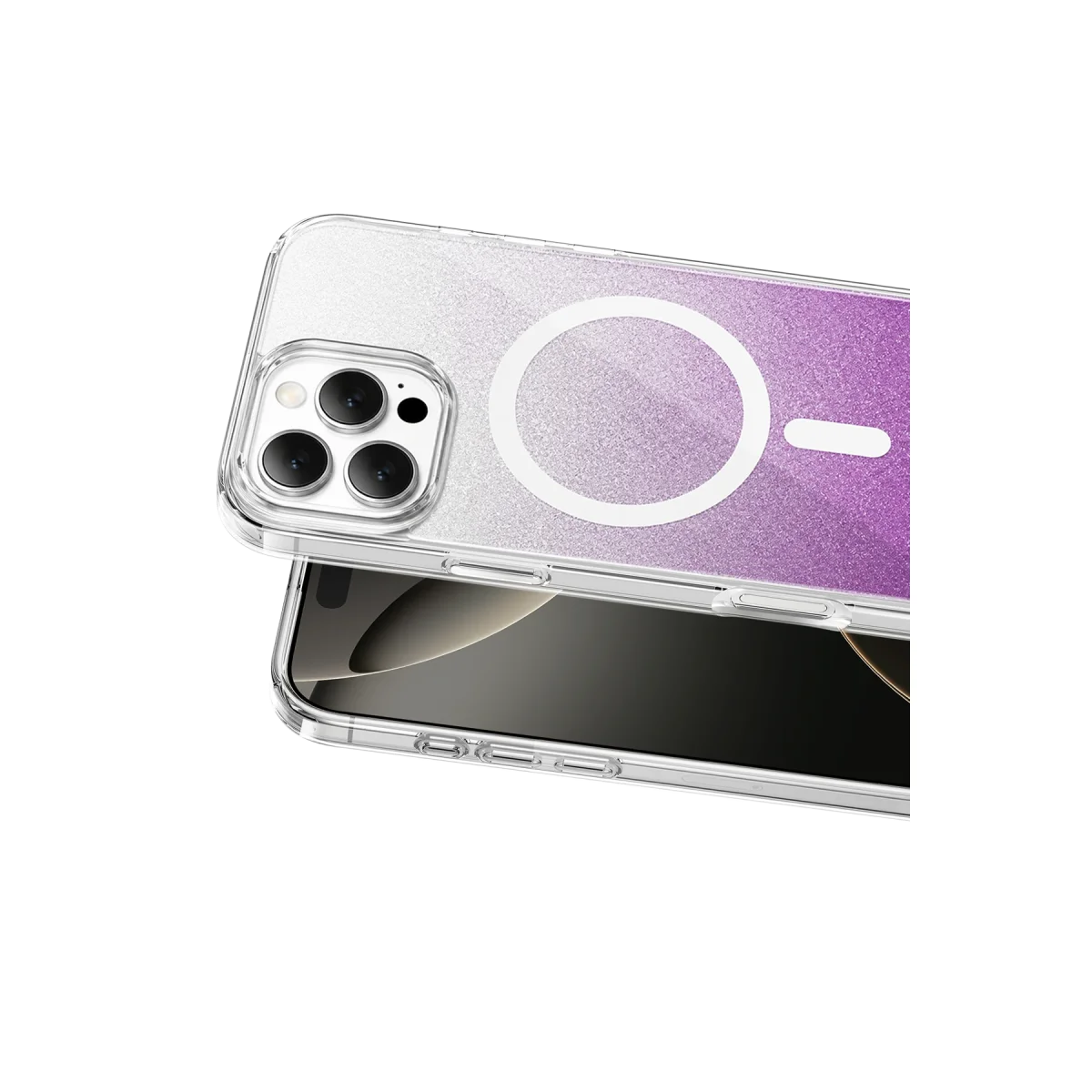 Onegif Apple iPhone 16 Pro Max Sora Simli Magsafe Kapak - Mor görsel 2