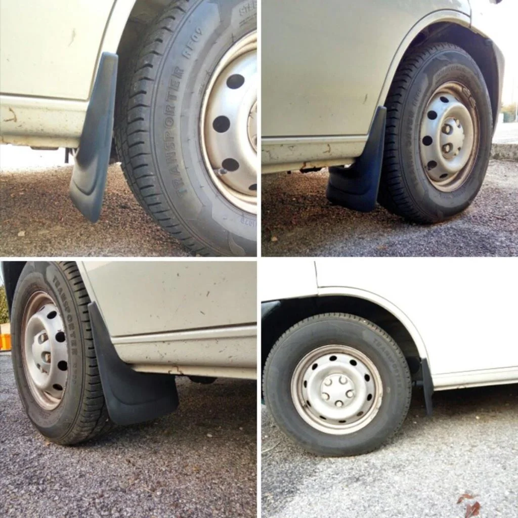 2 Adet Ön veya Arkaya Uygun Çamur Önleyici Paçalık 32 x19 cm görsel 3