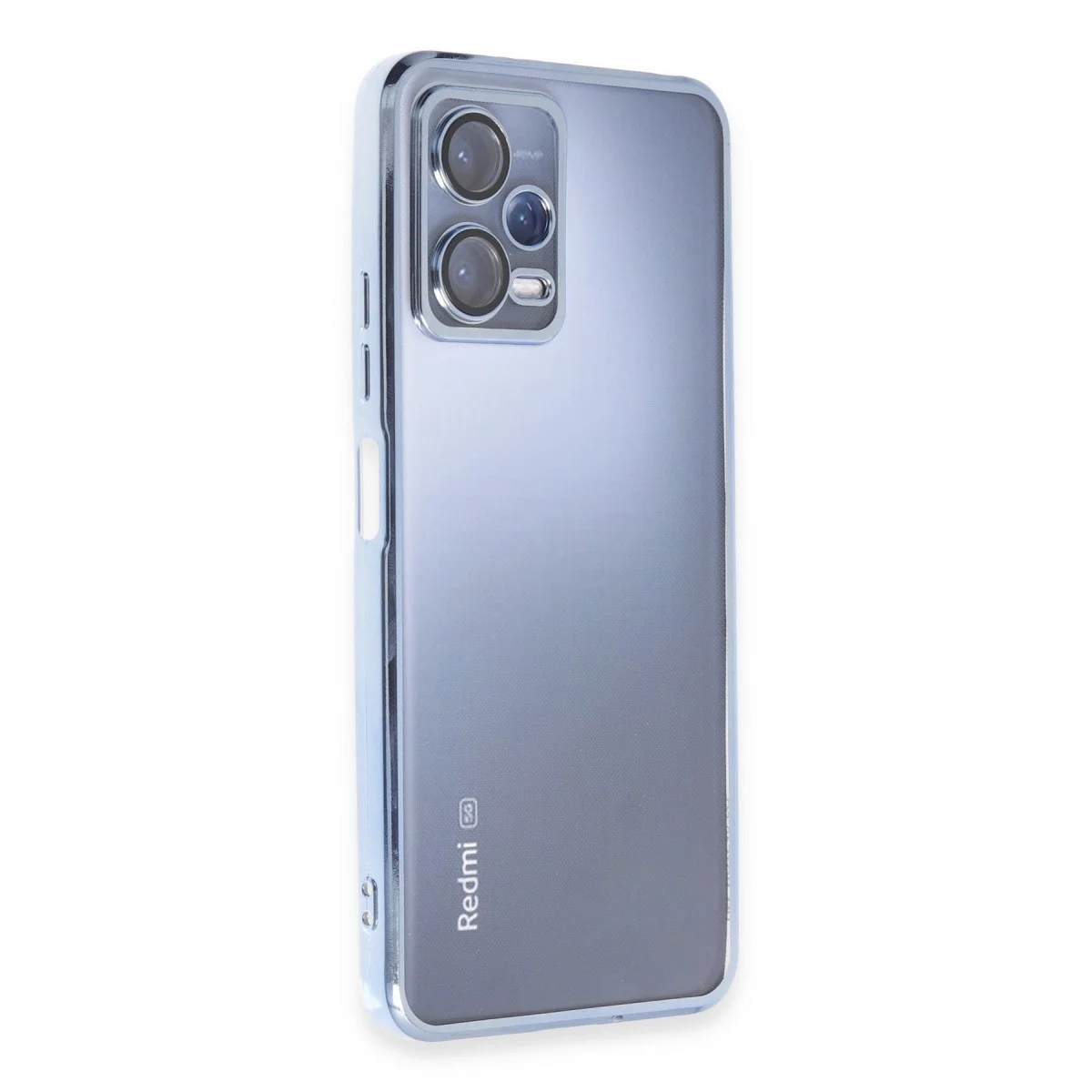 Xiaomi Redmi Note 12 5g Kılıf Razer Lensli Silikon - Açık Mavi görsel 4