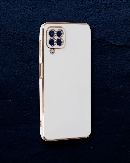 Samsung Galaxy A22 Kılıf Volet Silikon - Beyaz
