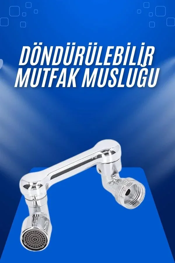 Döndürülebilir Musluk Mutfak Banyo Musluk Ucu Başlığı 4 Filtreli görsel 2
